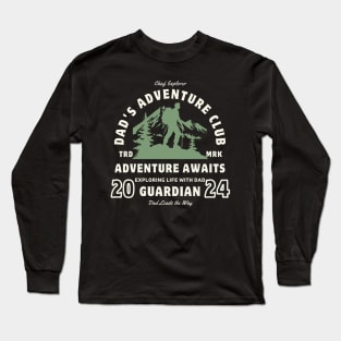 Dad's Adventure Club: Exploring Life with Dad Long Sleeve T-Shirt